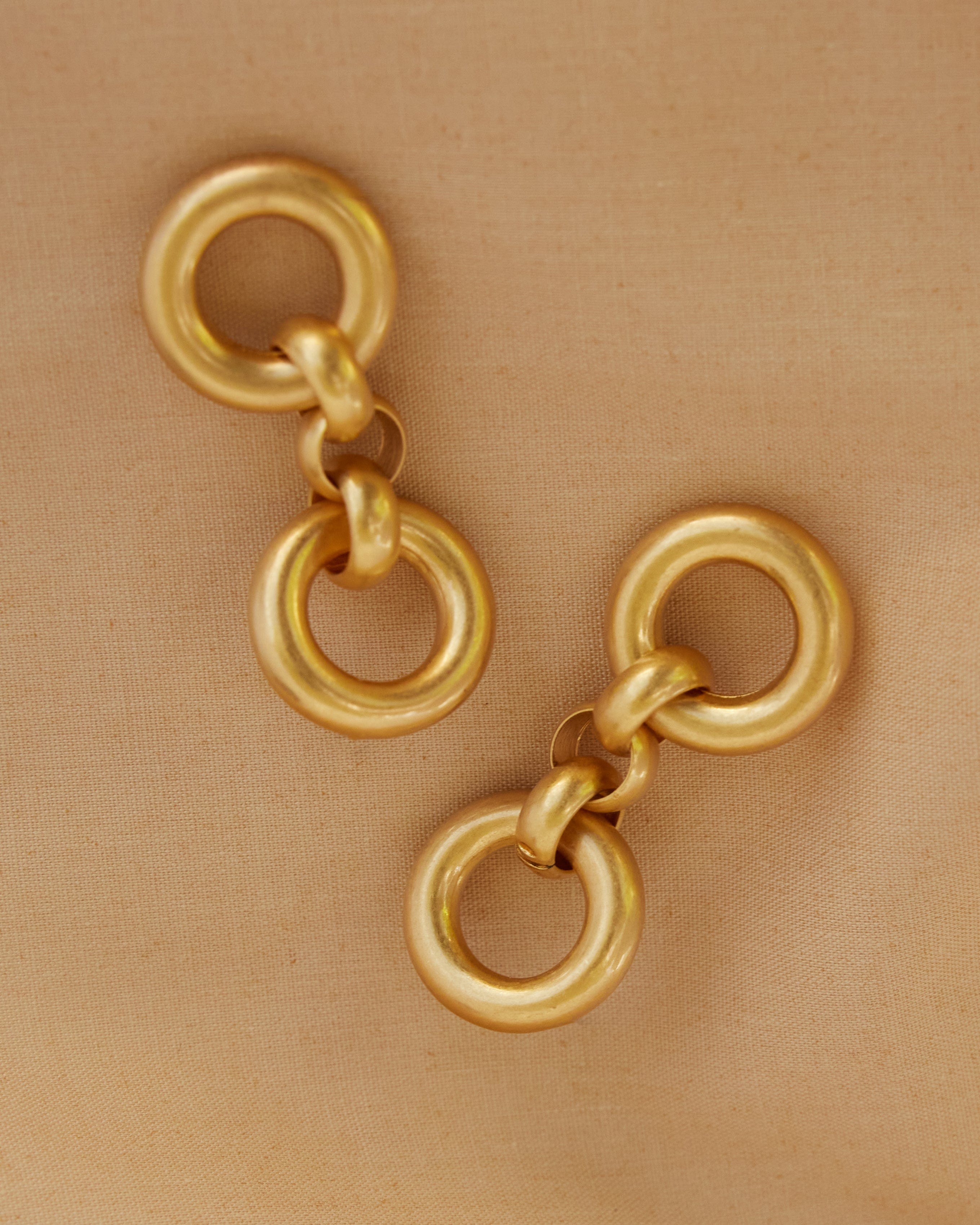 Gold ring earrings