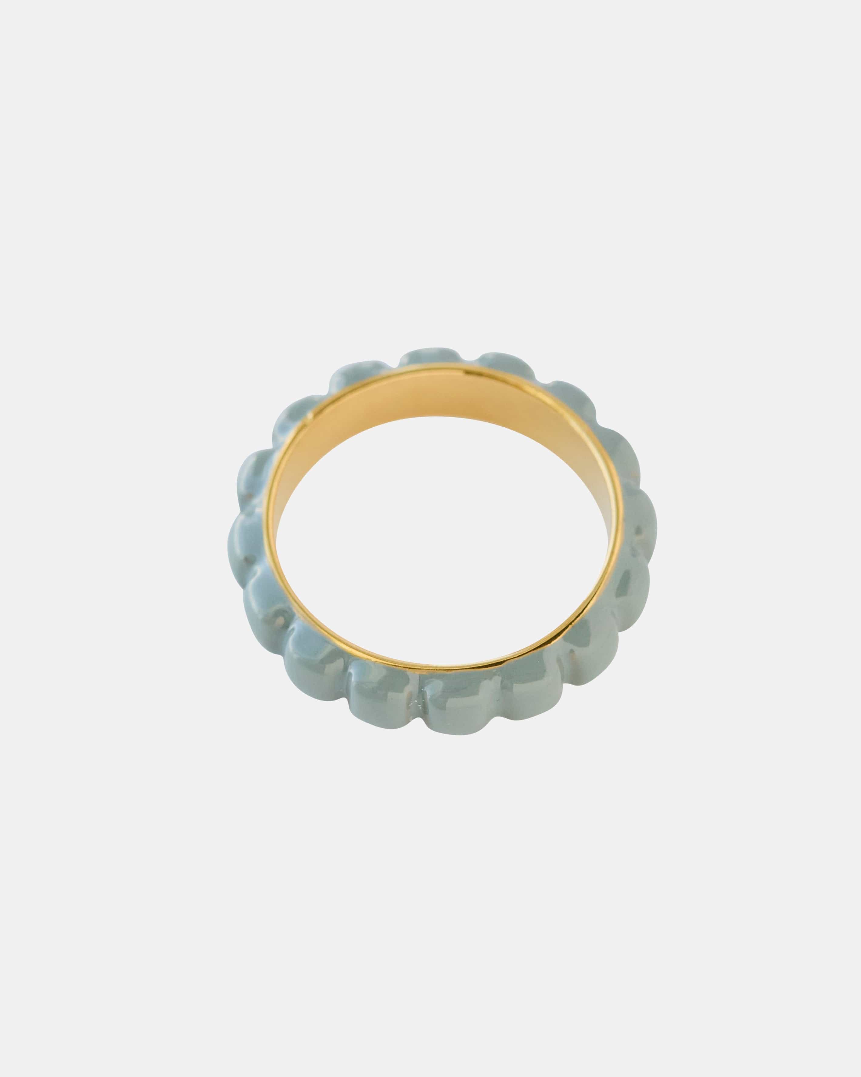 Gold and blue ring