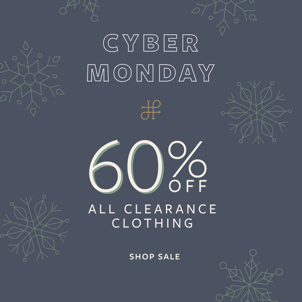 60% off clearance clothing and accessories - Cyber Monday