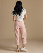 Woman in pink sweatpants